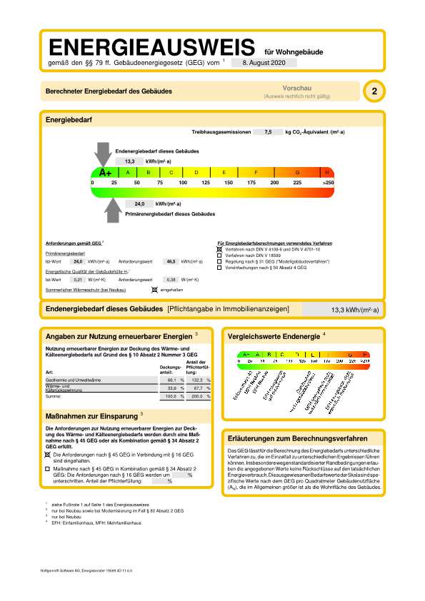 vorläufiger Energieausweis